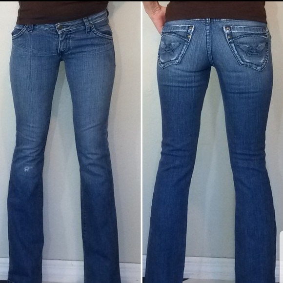 jeans with wings on back pockets